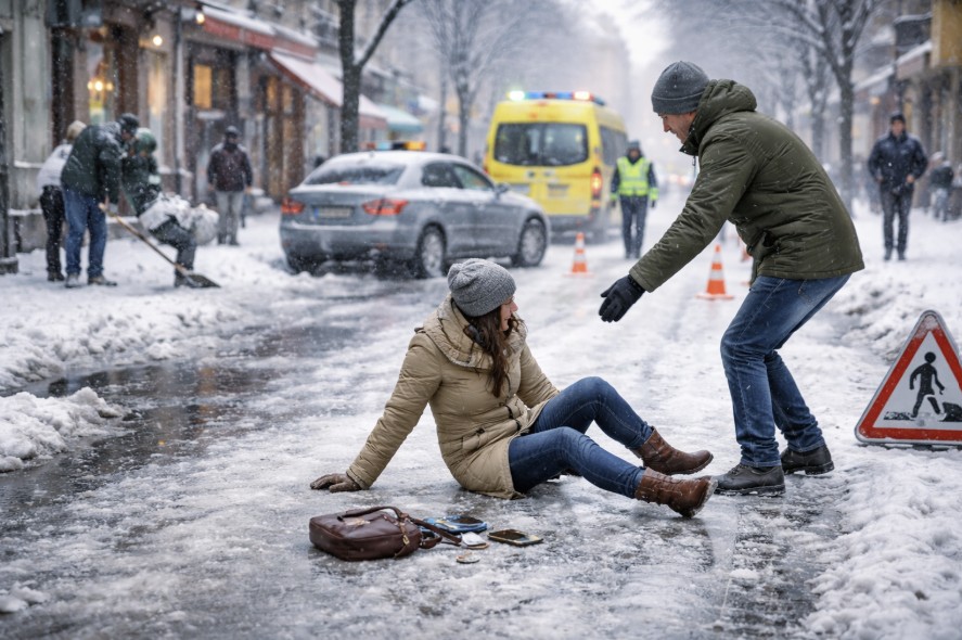 ❄️ Responsabilité en cas d’accident sur neige et verglas en Belgique